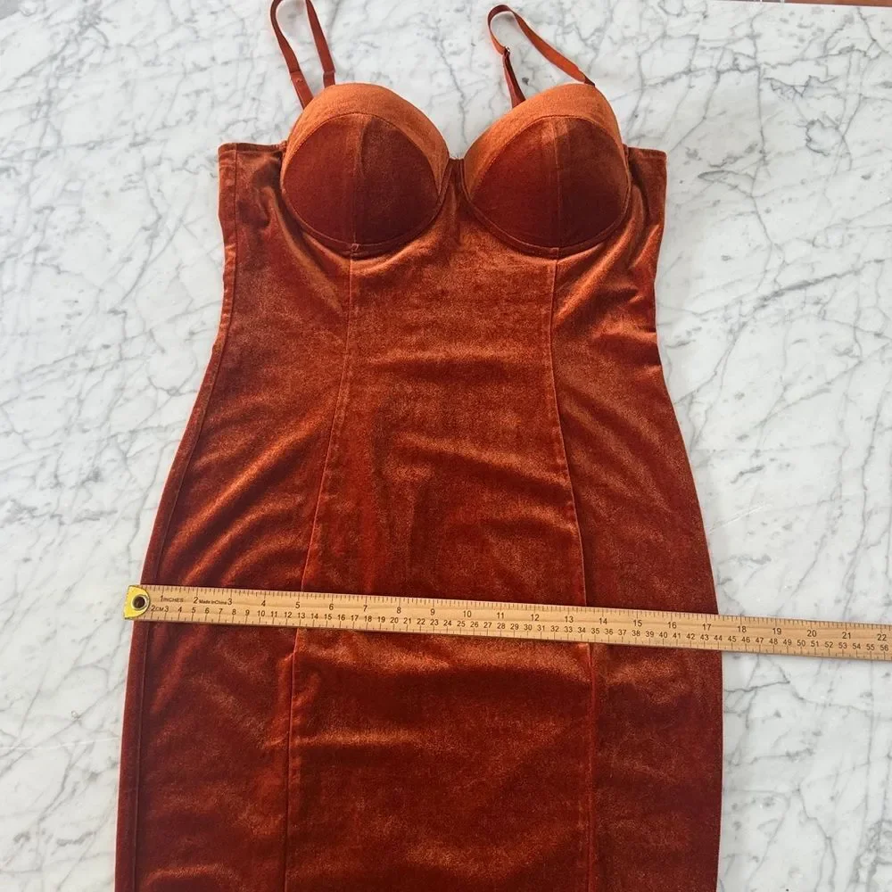 Entry Corset Velvet Sexy Mini Dress Size Large